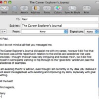 Update on The Career Explorer's Journal 2012